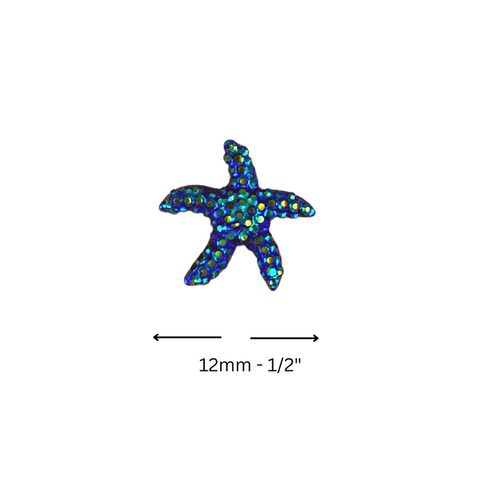 Jest Jewelz Face Painting Gems | Small Green Starfish - 1 tbsp (21 gems aprox)