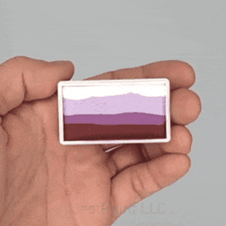 DFX Face Paint Rainbow Cake - Small Purple Rose (RS30-61)   Approx. Net 16ml/.54 fl oz  #28