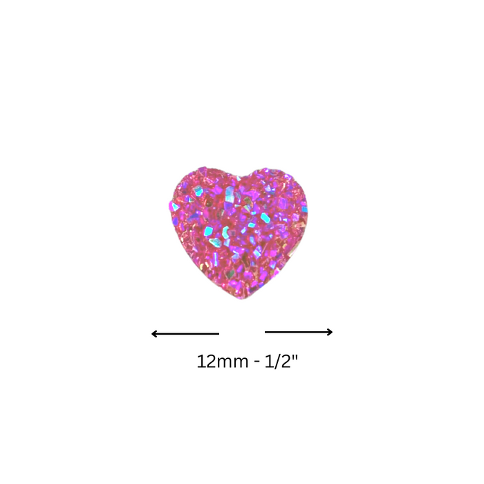 Jest Jewelz Face Painting Gems | Small Pink Heart Crystals - 1 tbsp (aprox 32 gems)