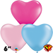 Qualatex Balloons - 6" PEARL HEART Assortment (4894) - 100ct