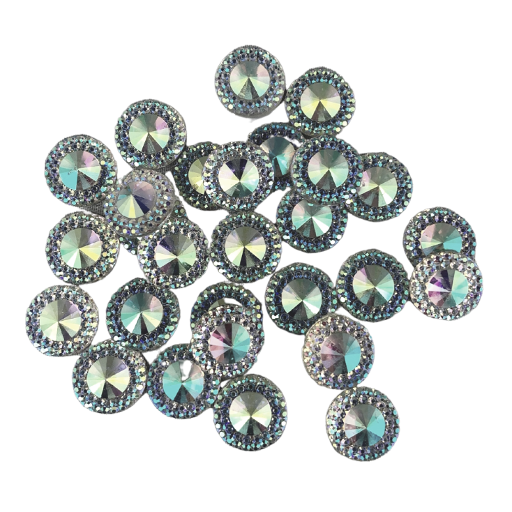 Jest Jewelz Face Painting Gems Small Round w/ Holographic Crystal Ed