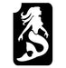 Art Factory | Glitter Tattoo Stencil - (413) Mermaid Heart - 5 Pack - #46