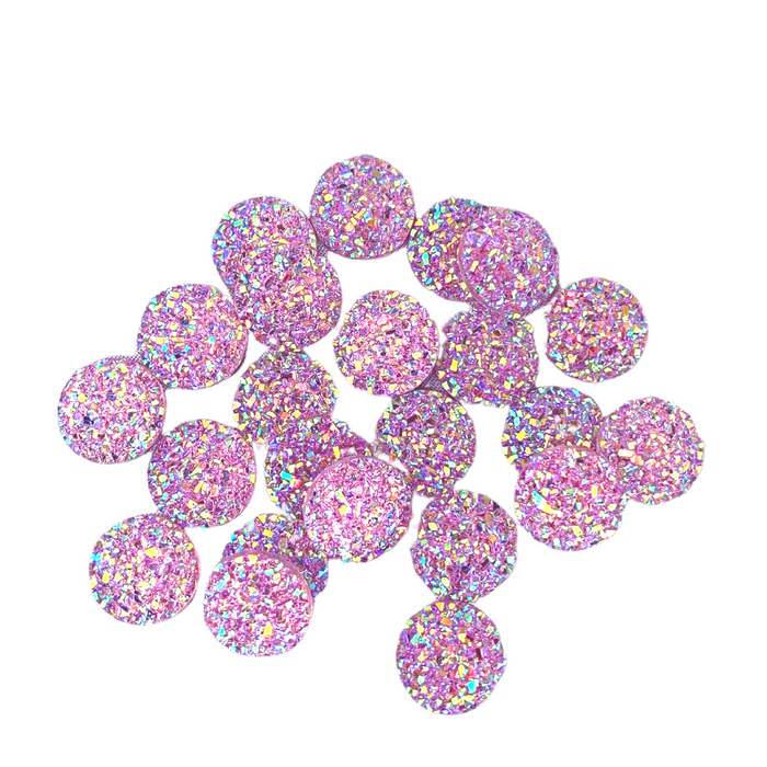 Jest Jewelz Face Painting Gems | Small Round w/ Lilac Crystals - 1 tbsp (aprox 37 gems)