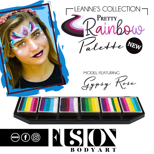 Fusion Body Art  | Spectrum Face Painting Palette | Leanne's Pretty Rainbow