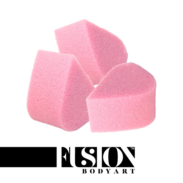 Fusion Body Art | Petal Sponges (pack of 3) - PINK - New Smaller Version