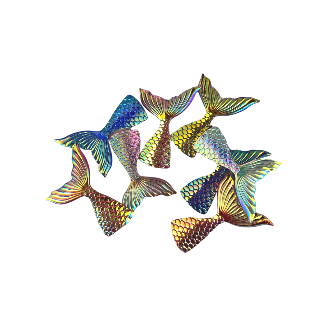 Jest Jewelz Face Painting Gems Large Multicolor Mermaid Tail 20 un