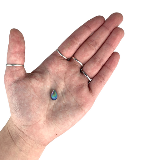 Jest Jewelz Face Painting Gems | Long Drop Shape - Small Purple Seashell - 1 tbsp (aprox 61 gems)