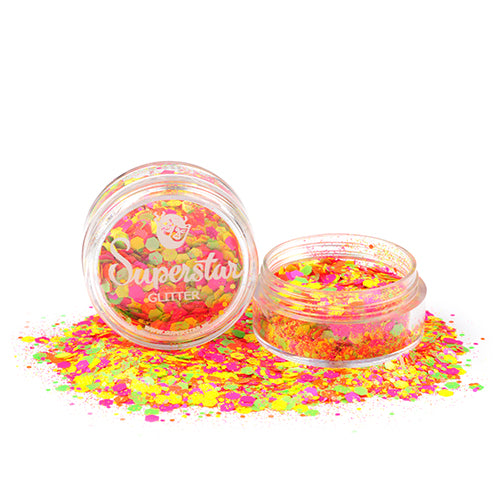 Superstar | LOOSE Chunky Glitter - FLUORESCENT MIX (8ml Jar)