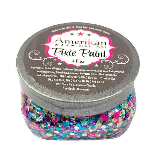 Pixie Paint Face Paint Glitter Gel  - Happy - Medium 4oz (Currently in Round Tub)