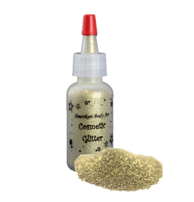 Amerikan Body Art | Face Paint Glitter Poof - DISCONTINUED by ABA - Holographic Gold (1/2oz)  #25