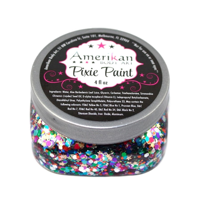 Pixie Paint - Face Paint Glitter - Rainbow Brite 4oz — Jest Paint - Face  Paint Store