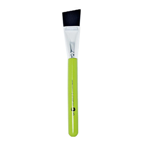 Cameleon Face Painting Brush - Angle Brush #3 - 3/4"  (short green handle)