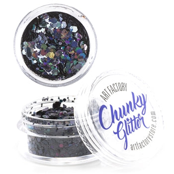 Art Factory | LOOSE Chunky Glitter - RAVEN (30ml jar)