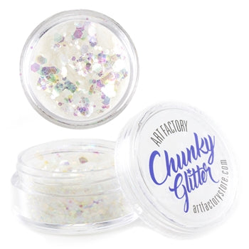 Art Factory Chunky Glitter - Snowflake (30 ml), Cosmetic Grade Polyester Glitter for Face, Body, Hair