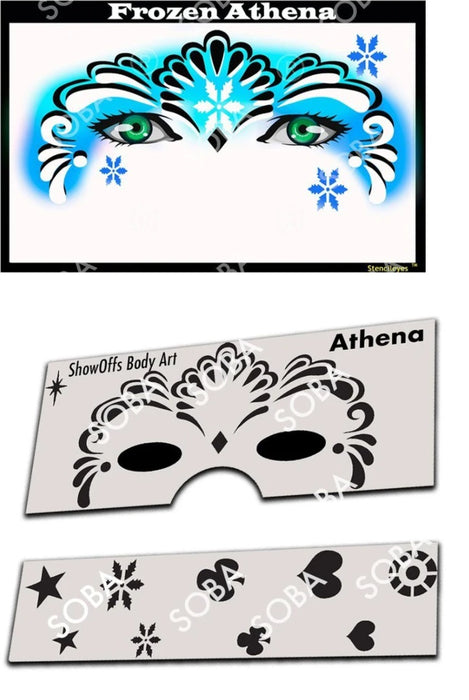 Stencil Eyes / Mask - Face Painting Stencil - ATHENA - Child Size