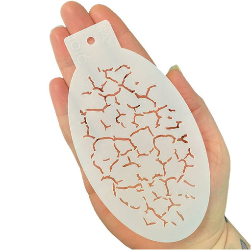 Bad Ass Mini 1016 - Face Painting Stencil - Cracks