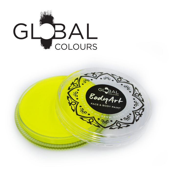 Global Colours Paint - NEW UV Neon Yellow (32gr) (SFX - Non Cosmetic)