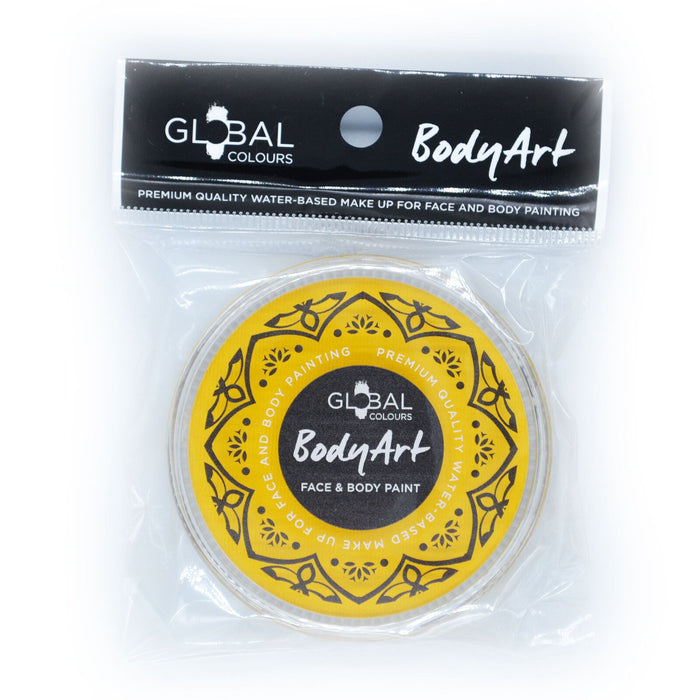 Global Colours Body Art | Face and Body Paint - NEW Standard Yellow (32gr)