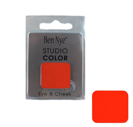 Ben Nye | Powder Face Paint - Studio Color Rainbow Refill Blush - (REDR98)  BLOOD ORANGE - 1.75 gm