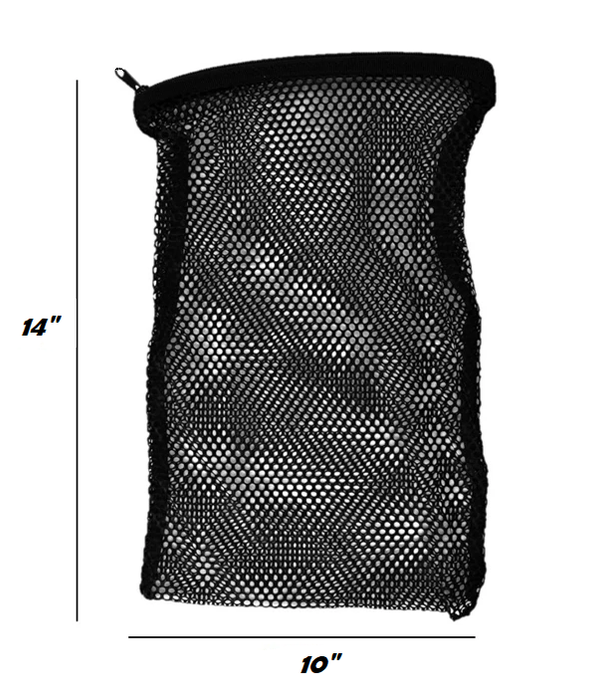 Black Mesh Zipper Sponge Bag - DISCONTINUED