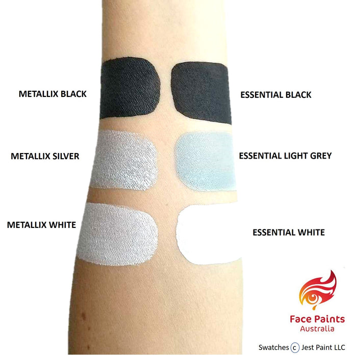 Face Paints Australia Face and Body Paint | Metallix White - 30gr