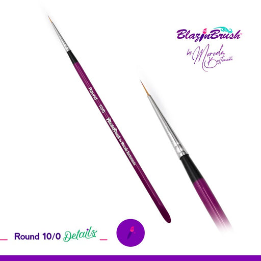 Blazin Face Painting Brush by Marcela Bustamante | Round 10/0 - DETAILS COLLECTION