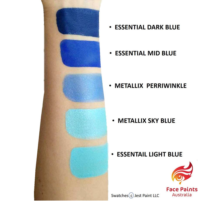 Face Paints Australia Face and Body Paint | Metallix Periwinkle - 30gr - DISCONTINUED