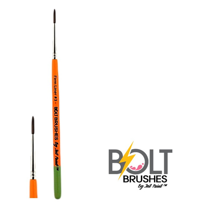 BOLT Face Painting Brushes by Jest Paint - FIRM Liner #3