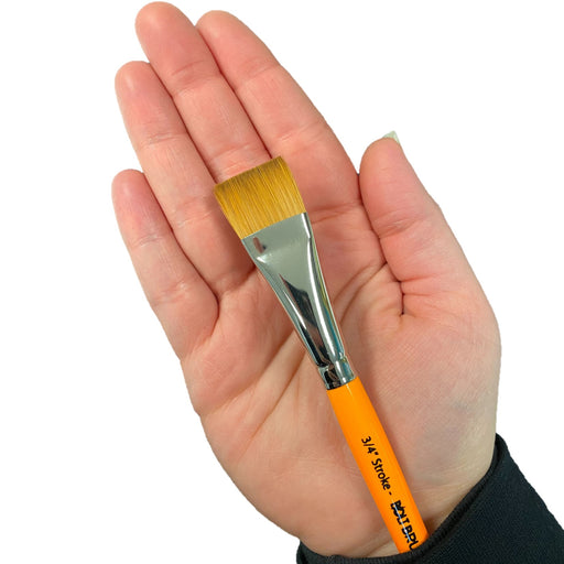 BOLT Face Painting Brushes by Jest Paint - NEW Pointed Handle - 3/4" Stroke