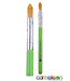 Cameleon Face Painting Brush - Big Petal Brush  (short green handle)