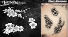 Tattoo Pro | Air Brush Body Painting Stencil - CHERRY BLOSSOMS 195