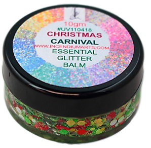 Incendium Arts | Essential Glitter Balm -  DISCONTINUED - CHRISTMAS CARNIVAL - 10gr