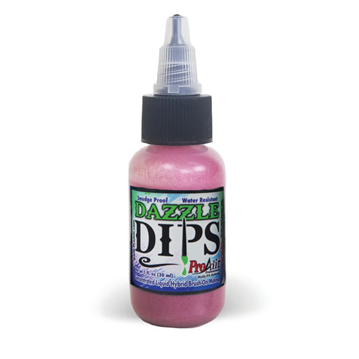 DAZZLE DIPS Water Proof Face Paint - Pink Dazzle - 1fl oz