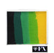 DFX Face Paint Rainbow Cake  - LARGE GREEN CARPET - (RS50-8)  Approx. Net Wt. 1.48oz/40gr #8