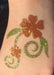 Glitter Tattoo Stencil - 314F Dancing Flower - 5 Pack   #13