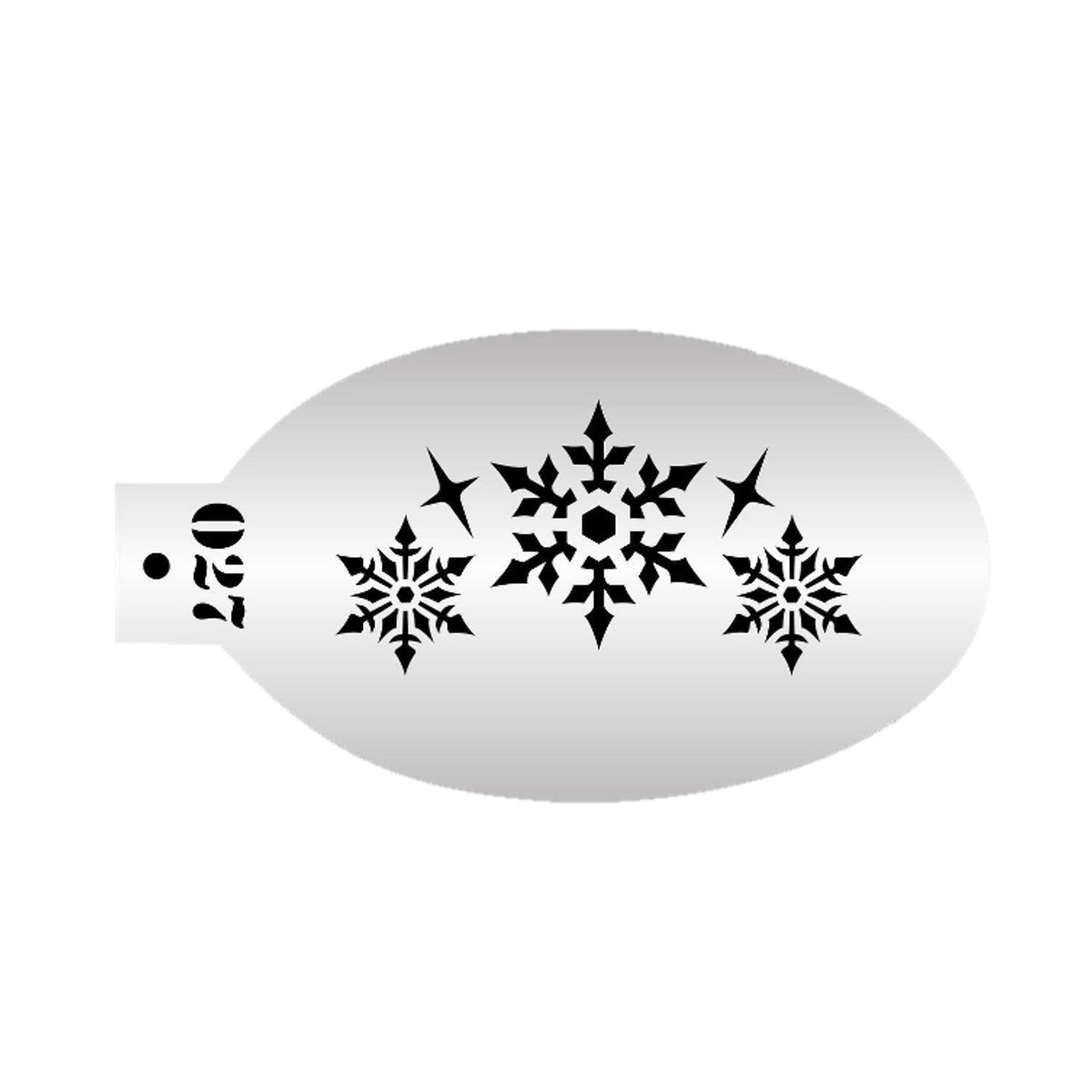 MILENA STENCILS Face Painting Stencil (Snowflakes) O27 — Jest Paint