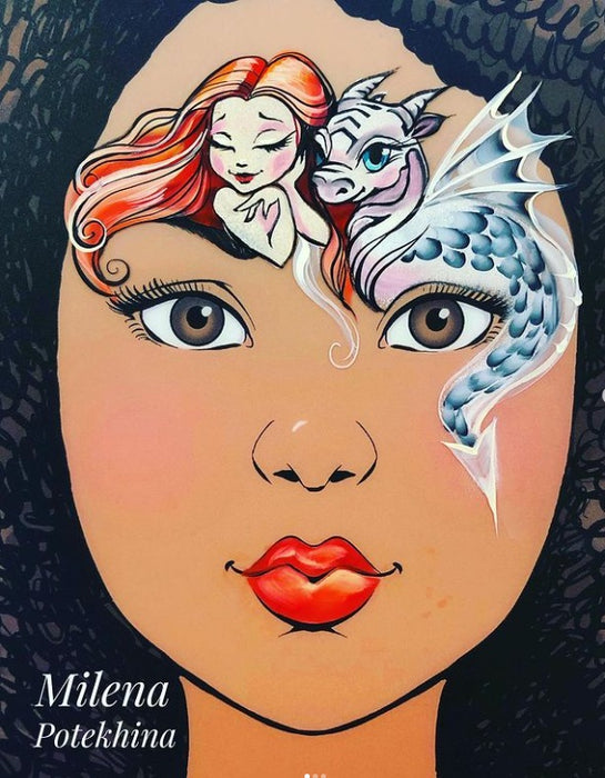 MILENA STENCILS | Face Painting Stencil - (Cirque Crown) O15