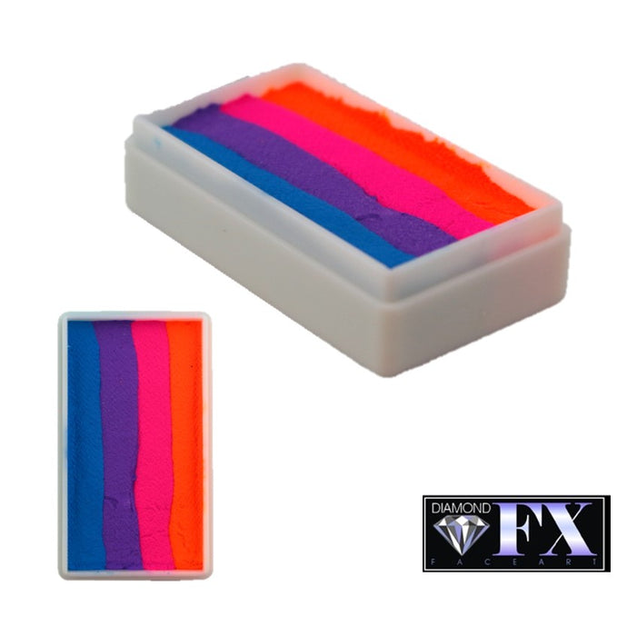 DFX Special Effects Paint Rainbow Cake - Neon Sun (RS30-69)  Approx. Net 14ml / .47 fl oz  #36 (SFX - Non Cosmetic)