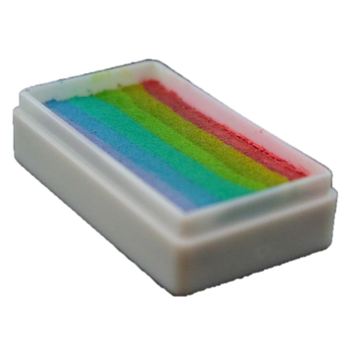 DFX Face Paint Rainbow Cake - DISCONTINUED - Small Blurred Lines (RS30-4)  (16ml / approx. 28gr) #4