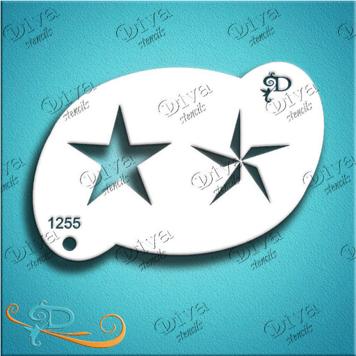 Diva Stencils | Face Painting Stencil | Barn Star (1255)