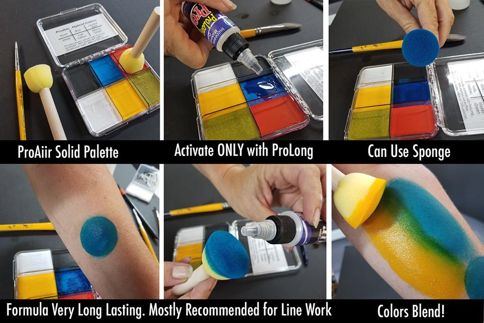 ProAiir Solids | Hybrid Water Resistant Face Paint  - Lipstick Red  - 14gr