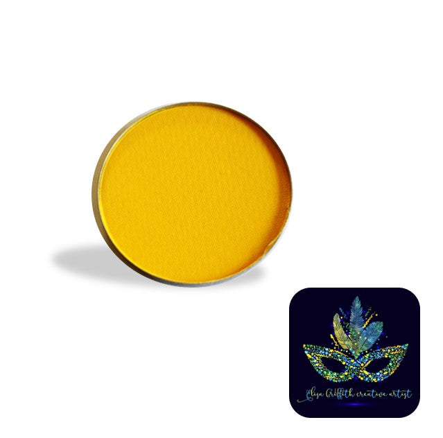 Color Me Pro Face Painting Powder by Elisa Griffith | Matte Sunshine Yellow (3.5 gr)
