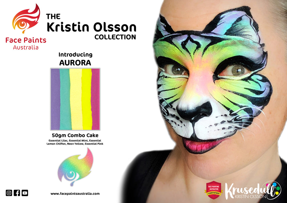 Face Paints Australia - Combo Cake by Kristin Olsson | AURORA  50gr