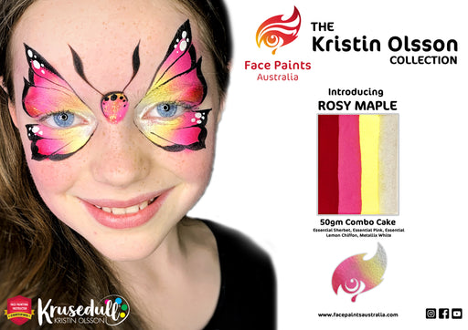Face Paints Australia  - Combo Cake by Kristtn Olsson |  ROSEY MAPLE 50gr