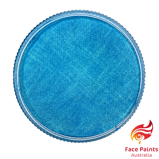 Face Paints Australia Face and Body Paint | Metallix Pixie Blue (Turquoise) - 30gr