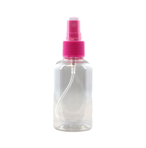 Spray Bottle - Atomiser Water Bottle with PINK Light Misting Spray Cap - 2oz
