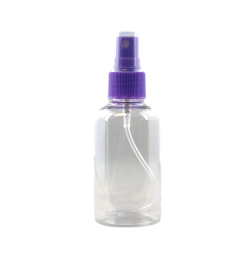 Spray Bottle - Atomiser Water Bottle with PURPLE Light Misting Spray Cap - 2oz