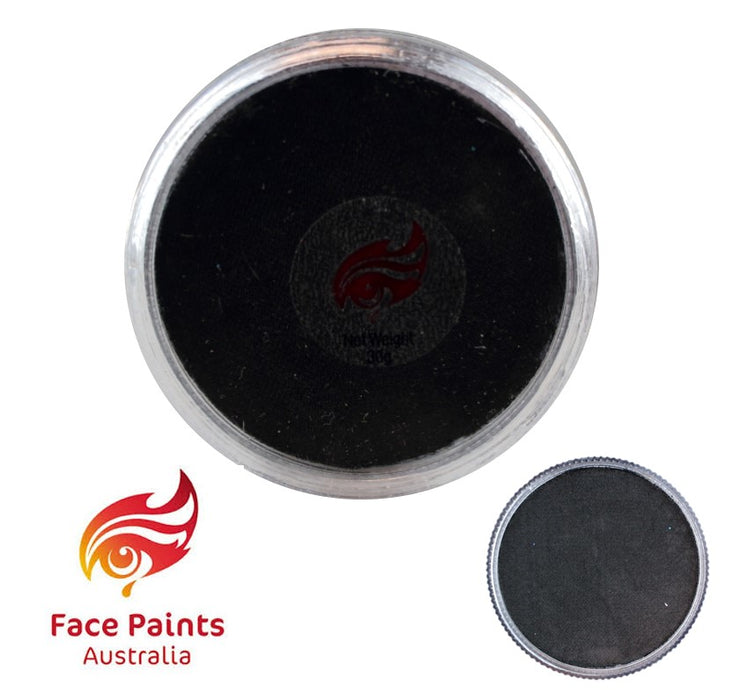 Face Paints Australia Face and Body Paint | Metallix Black - 30gr