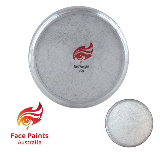 Face Paints Australia Face and Body Paint | Metallix Silver- 30gr