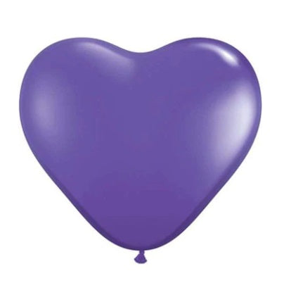 Qualatex Balloons | 6" HEART Fashion Purple Violet - 100ct